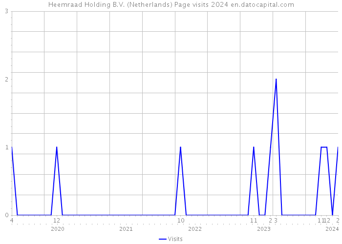 Heemraad Holding B.V. (Netherlands) Page visits 2024 