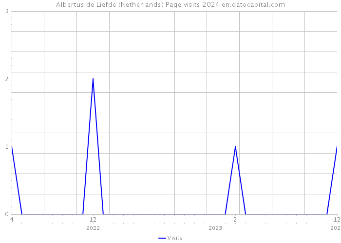 Albertus de Liefde (Netherlands) Page visits 2024 