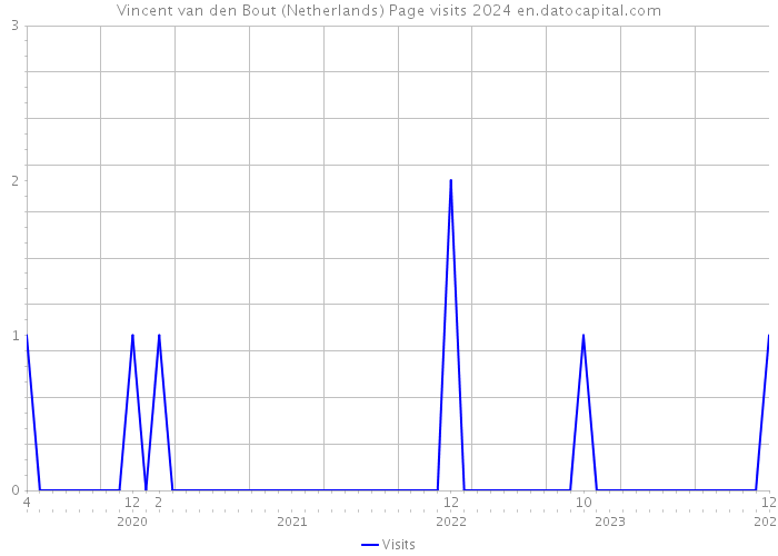Vincent van den Bout (Netherlands) Page visits 2024 