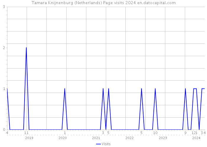 Tamara Knijnenburg (Netherlands) Page visits 2024 
