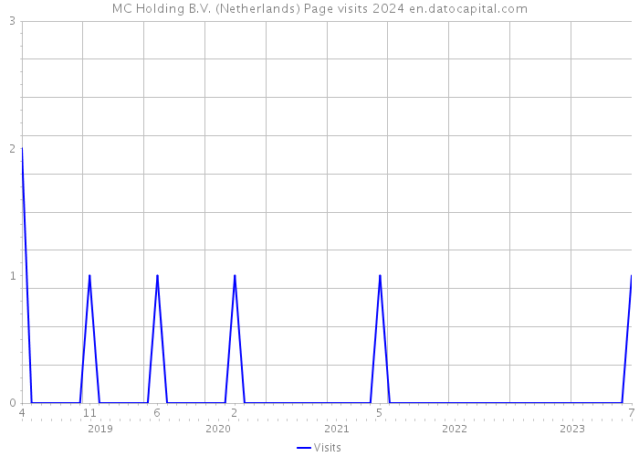 MC Holding B.V. (Netherlands) Page visits 2024 