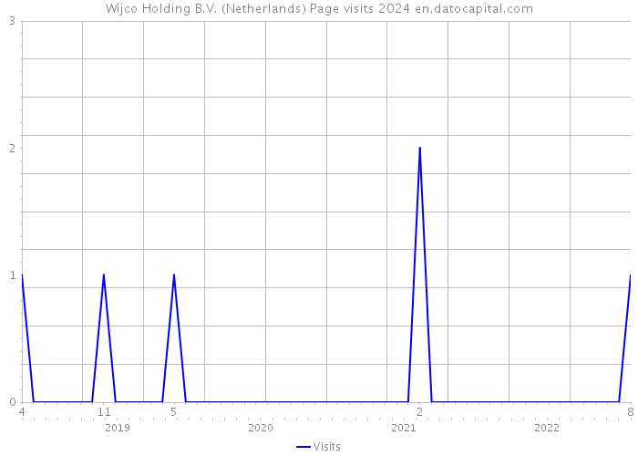 Wijco Holding B.V. (Netherlands) Page visits 2024 