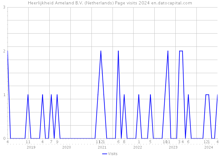 Heerlijkheid Ameland B.V. (Netherlands) Page visits 2024 