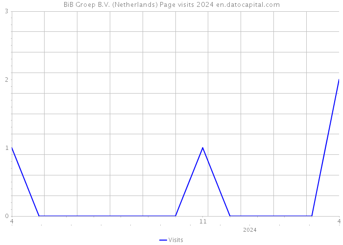 BiB Groep B.V. (Netherlands) Page visits 2024 