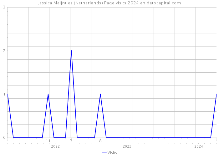 Jessica Meijntjes (Netherlands) Page visits 2024 