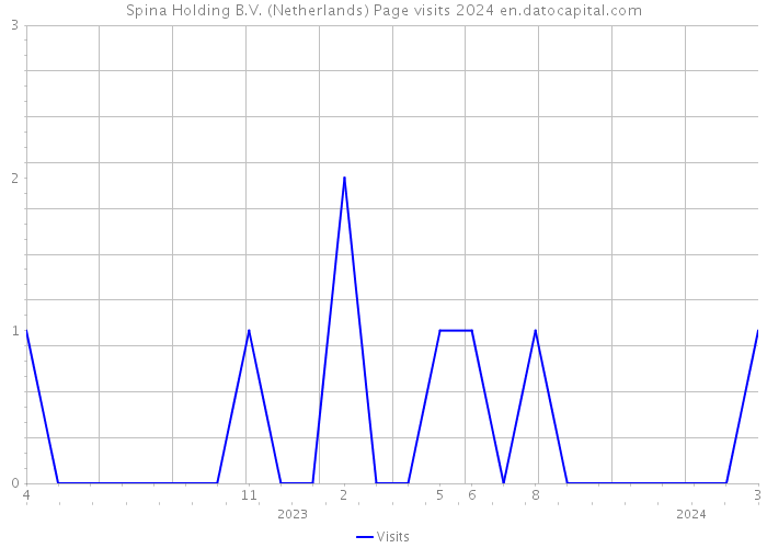 Spina Holding B.V. (Netherlands) Page visits 2024 
