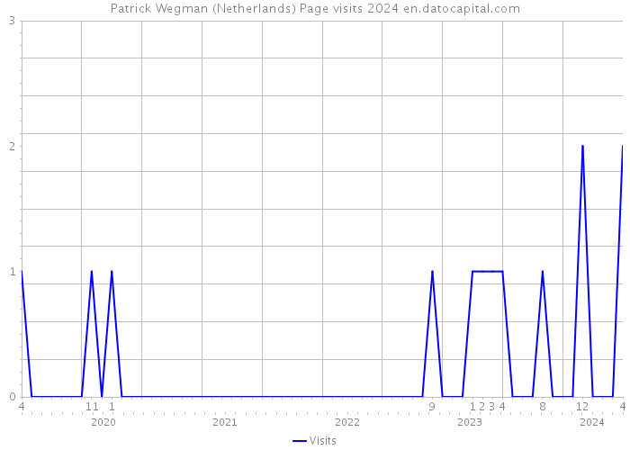 Patrick Wegman (Netherlands) Page visits 2024 