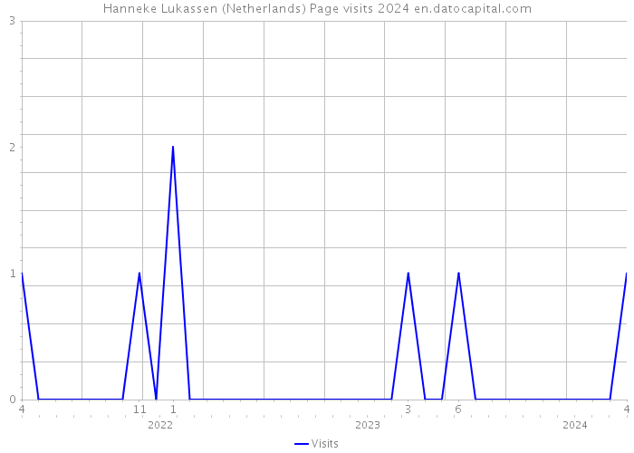 Hanneke Lukassen (Netherlands) Page visits 2024 