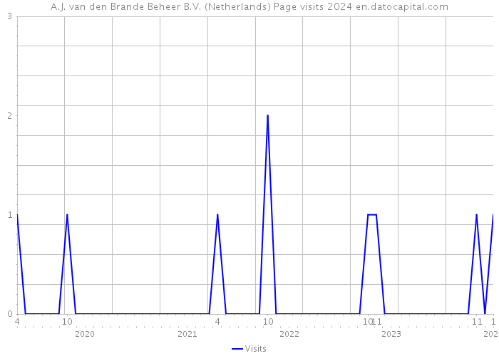 A.J. van den Brande Beheer B.V. (Netherlands) Page visits 2024 