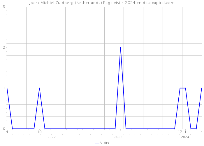 Joost Michiel Zuidberg (Netherlands) Page visits 2024 