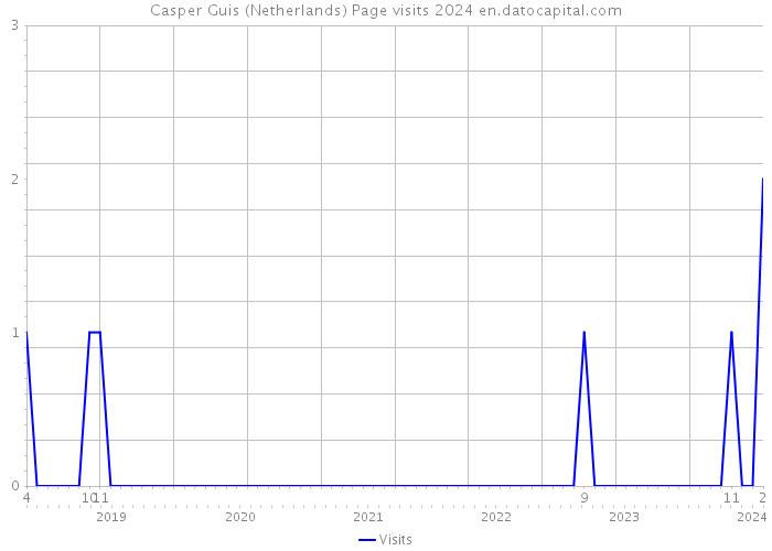 Casper Guis (Netherlands) Page visits 2024 