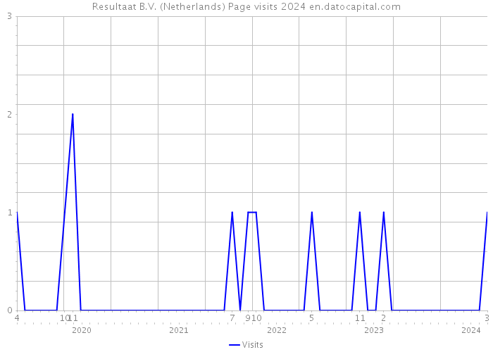 Resultaat B.V. (Netherlands) Page visits 2024 