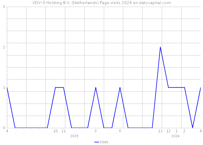 VDV-S Holding B.V. (Netherlands) Page visits 2024 