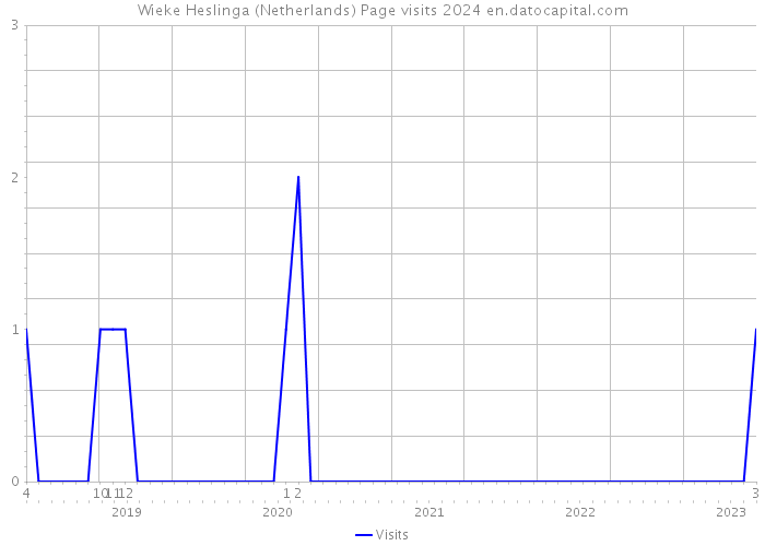 Wieke Heslinga (Netherlands) Page visits 2024 
