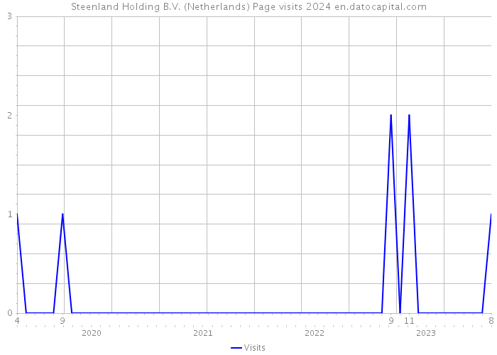 Steenland Holding B.V. (Netherlands) Page visits 2024 