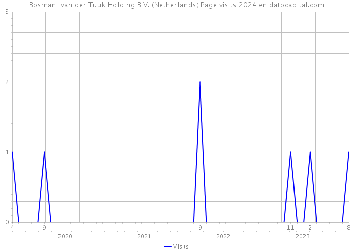 Bosman-van der Tuuk Holding B.V. (Netherlands) Page visits 2024 
