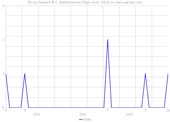 Pizza Zeekant B.V. (Netherlands) Page visits 2024 