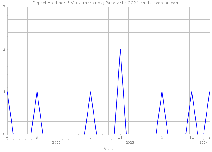 Digicel Holdings B.V. (Netherlands) Page visits 2024 
