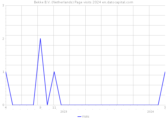 Bekke B.V. (Netherlands) Page visits 2024 