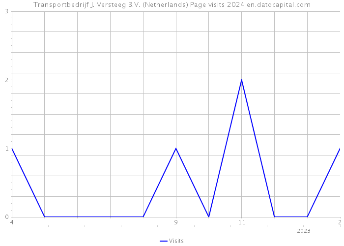 Transportbedrijf J. Versteeg B.V. (Netherlands) Page visits 2024 