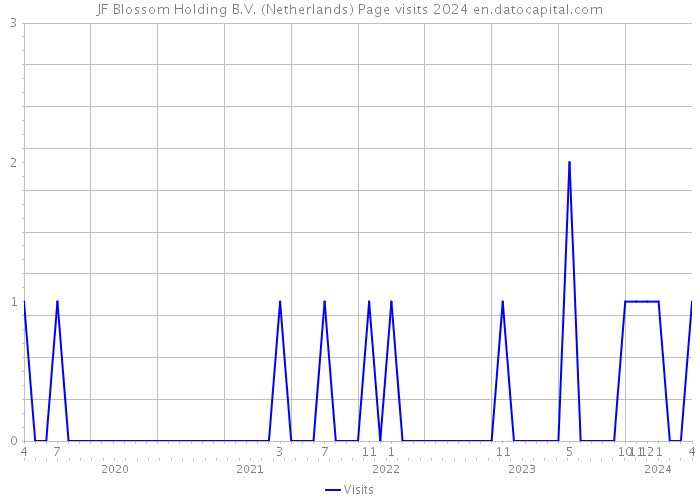 JF Blossom Holding B.V. (Netherlands) Page visits 2024 