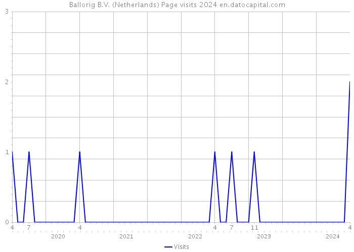 Ballorig B.V. (Netherlands) Page visits 2024 