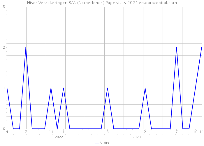 Hisar Verzekeringen B.V. (Netherlands) Page visits 2024 
