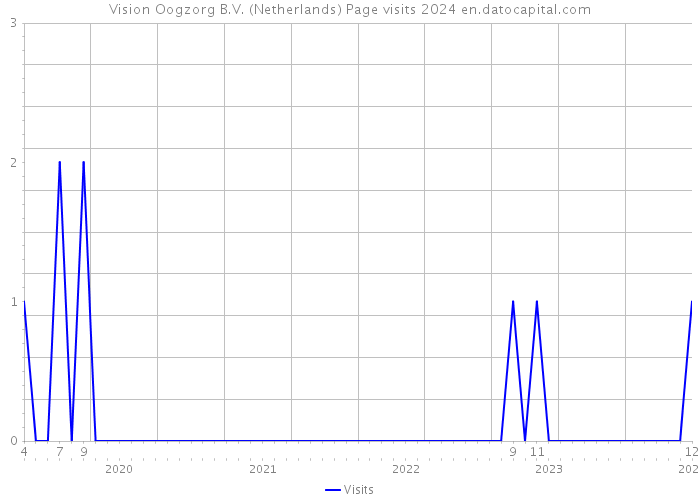 Vision Oogzorg B.V. (Netherlands) Page visits 2024 