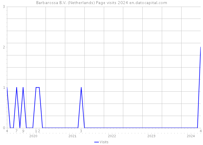 Barbarossa B.V. (Netherlands) Page visits 2024 