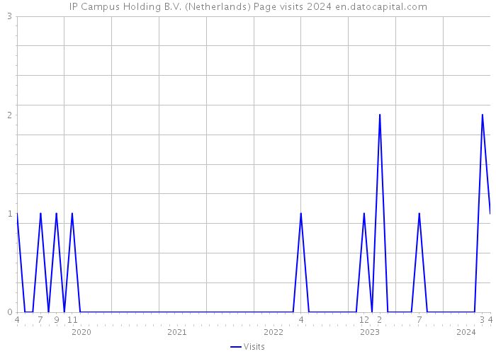IP Campus Holding B.V. (Netherlands) Page visits 2024 