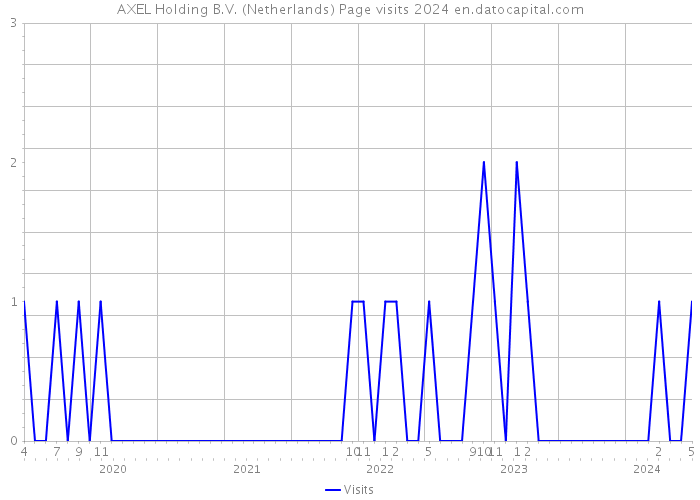 AXEL Holding B.V. (Netherlands) Page visits 2024 