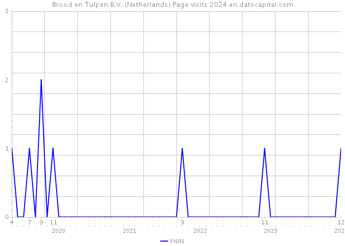 Brood en Tulpen B.V. (Netherlands) Page visits 2024 
