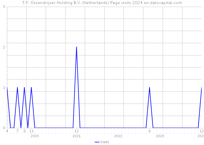 T.F. Ossendrijver Holding B.V. (Netherlands) Page visits 2024 
