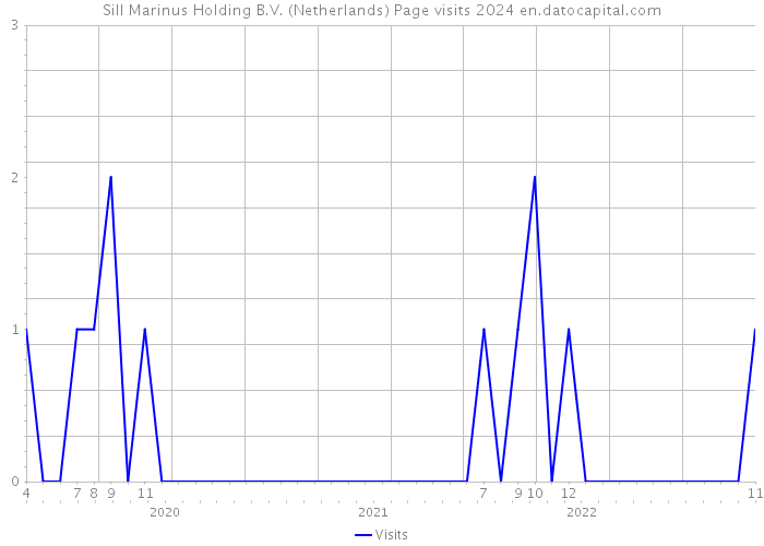 Sill Marinus Holding B.V. (Netherlands) Page visits 2024 