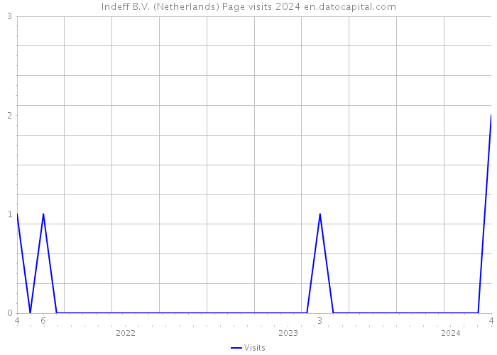 Indeff B.V. (Netherlands) Page visits 2024 