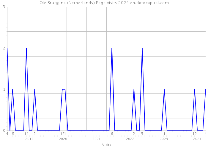 Ole Bruggink (Netherlands) Page visits 2024 