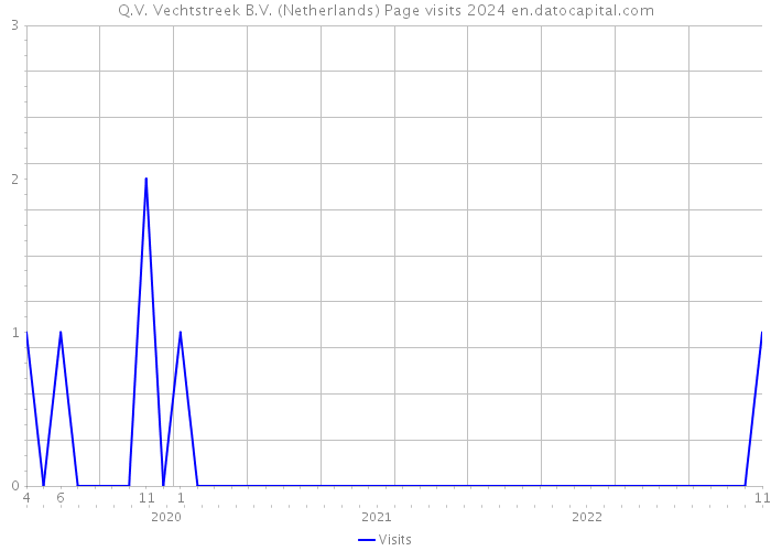 Q.V. Vechtstreek B.V. (Netherlands) Page visits 2024 
