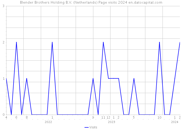 Blender Brothers Holding B.V. (Netherlands) Page visits 2024 