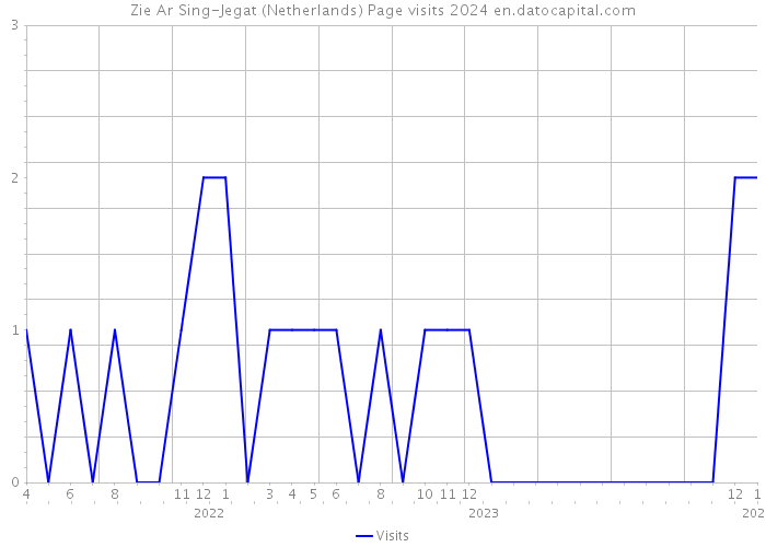 Zie Ar Sing-Jegat (Netherlands) Page visits 2024 