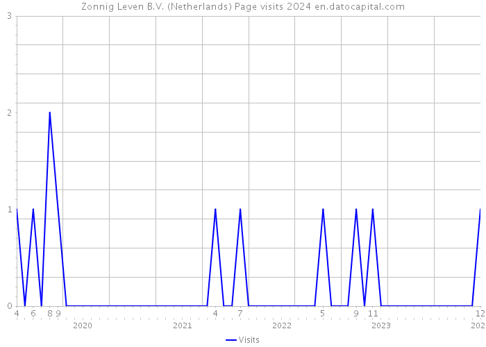 Zonnig Leven B.V. (Netherlands) Page visits 2024 