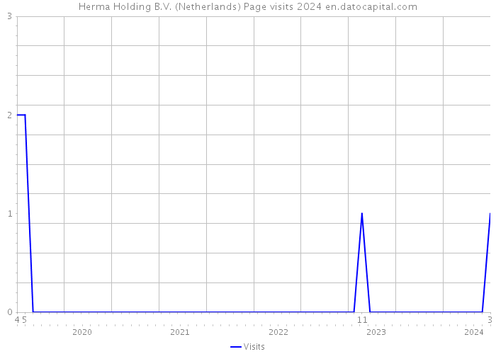 Herma Holding B.V. (Netherlands) Page visits 2024 