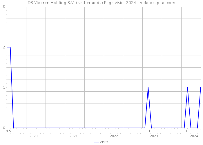 DB Vloeren Holding B.V. (Netherlands) Page visits 2024 
