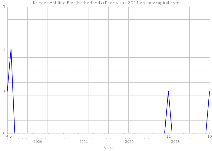 Krieger Holding B.V. (Netherlands) Page visits 2024 