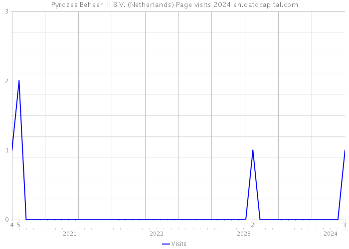 Pyrozes Beheer III B.V. (Netherlands) Page visits 2024 