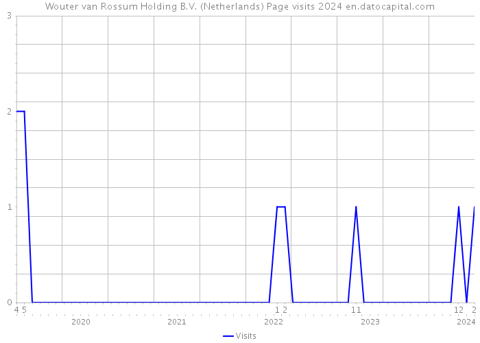 Wouter van Rossum Holding B.V. (Netherlands) Page visits 2024 