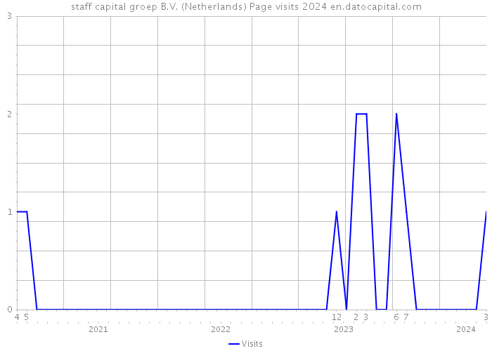staff capital groep B.V. (Netherlands) Page visits 2024 