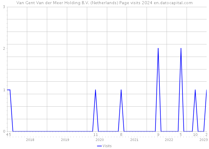 Van Gent Van der Meer Holding B.V. (Netherlands) Page visits 2024 