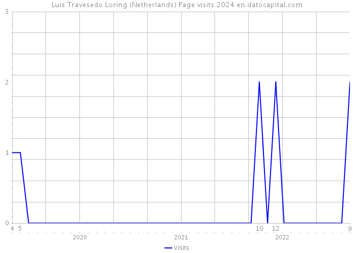 Luis Travesedo Loring (Netherlands) Page visits 2024 