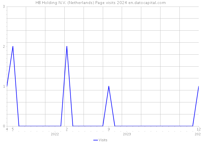 HB Holding N.V. (Netherlands) Page visits 2024 