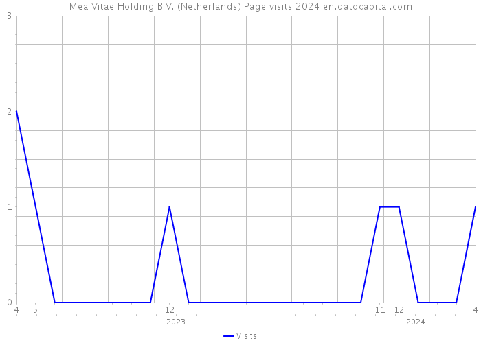 Mea Vitae Holding B.V. (Netherlands) Page visits 2024 